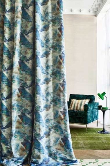 Curtains blues pattern Estepona