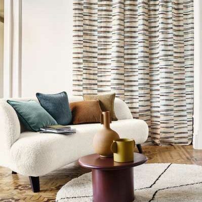 Curtains embroidered stripes Estepona