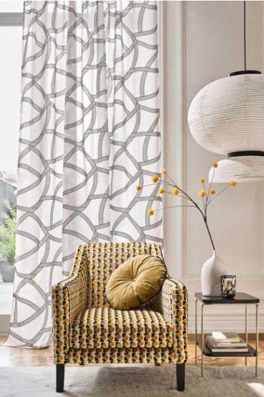 Curtains organic pattern Estepona