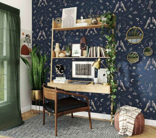 Wallpaper bird pattern