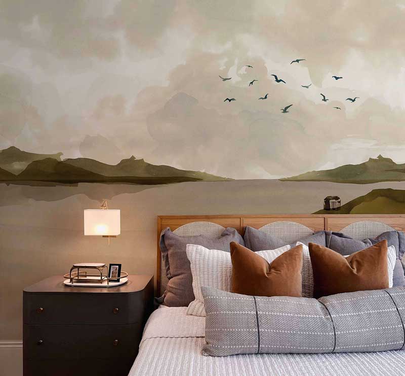 Bedroom wallpaper landscape