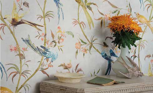 Wallpaper bird print