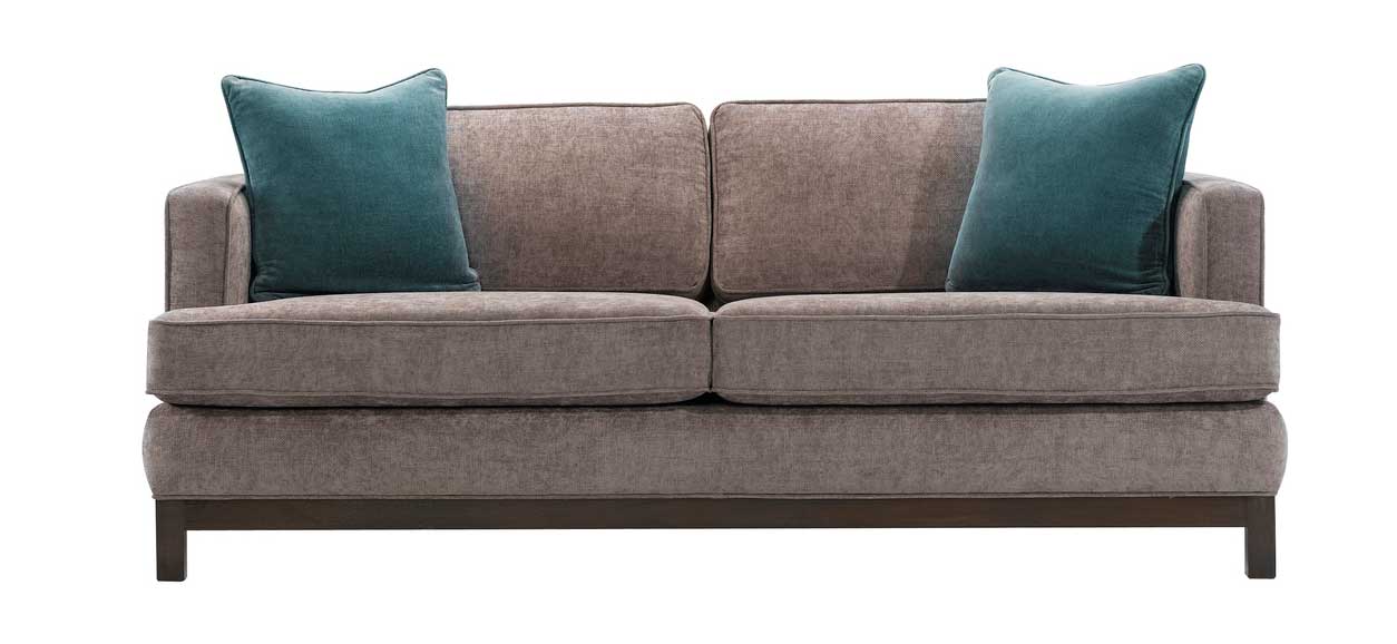Refurbished sofa with new upholstery
