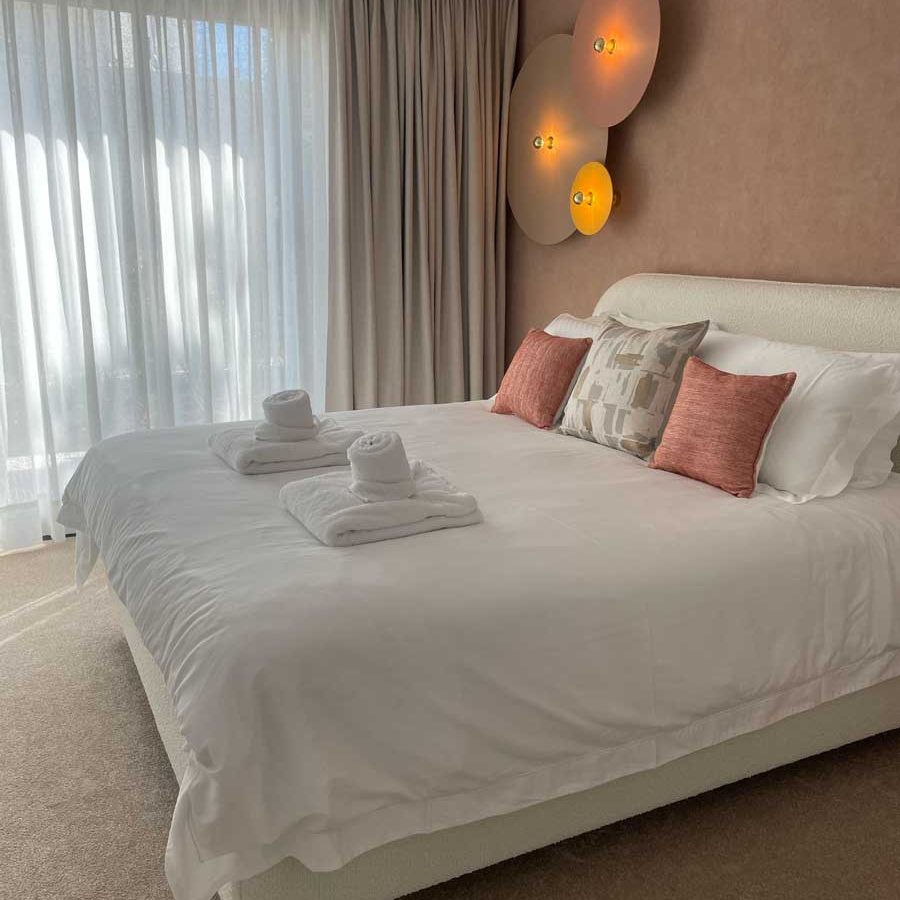 Bedroom voiles and curtains